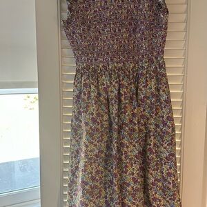 English Factory small Floral Smocked Sundress w pockets